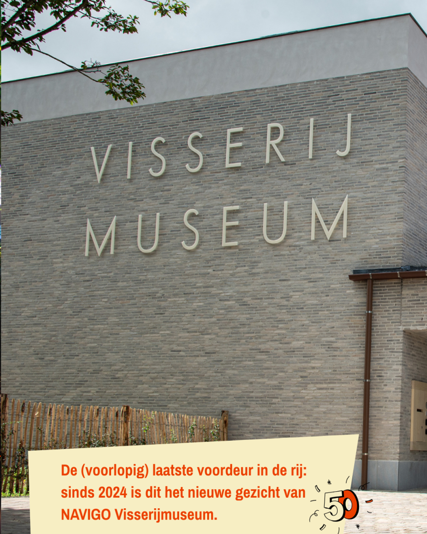 De (voorlopig) laatste voordeur in de rij: sinds 2024 is dit het nieuwe gezicht van NAVIGO Visserijmuseum.